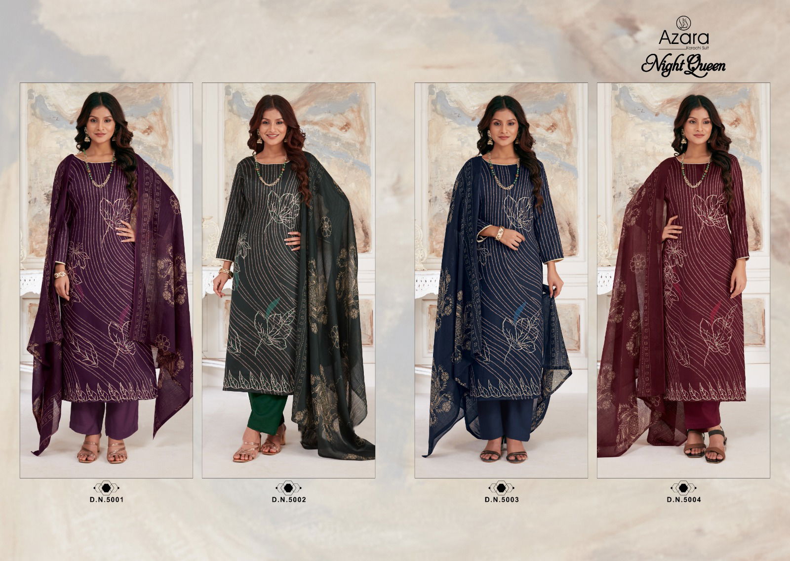 Night Queen By Radhika Azara Designer jam Cotton Dress Material Wholesale Shop In Surat
